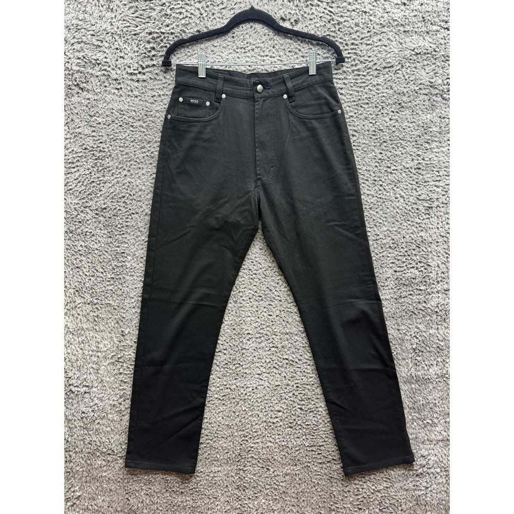 Boss Hugo Boss Stretch Wool-Blend Montana Skinny Jeans Black‎ Mens Size 30 x 32